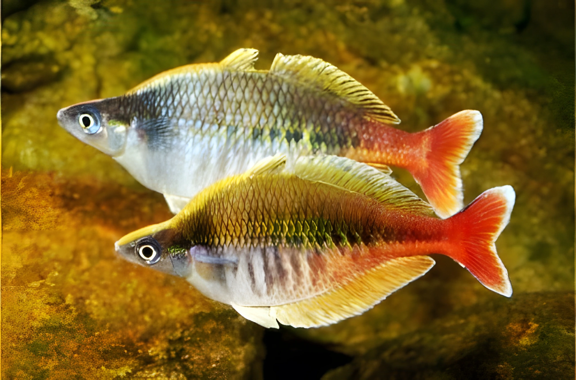 Fotografía del pez de acuario Pez arcoíris de Bleher