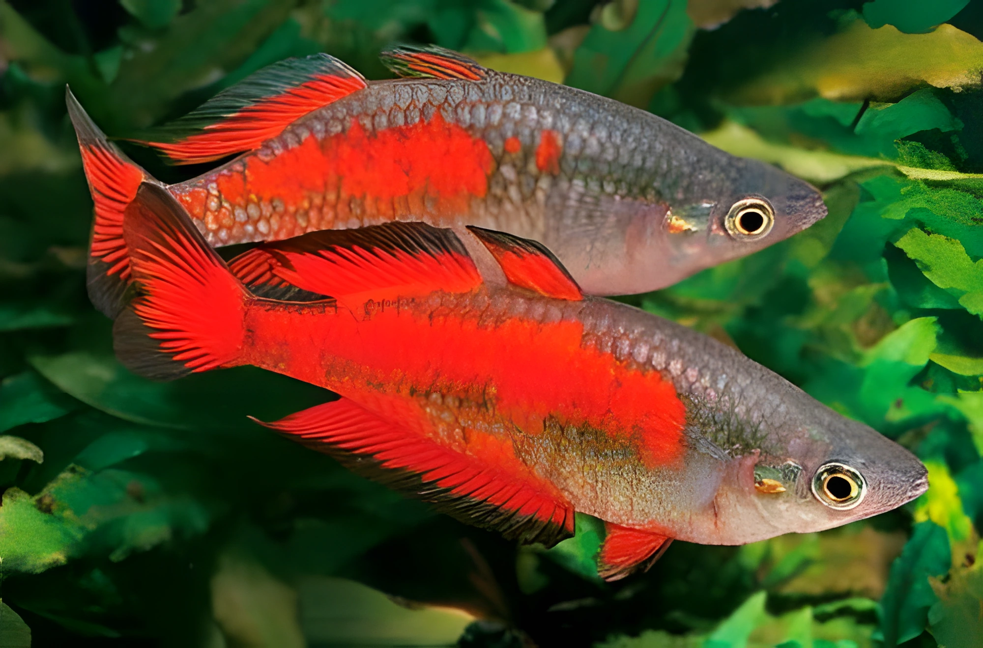 Fotografía del pez de acuario Pez arcoíris de Parkinson