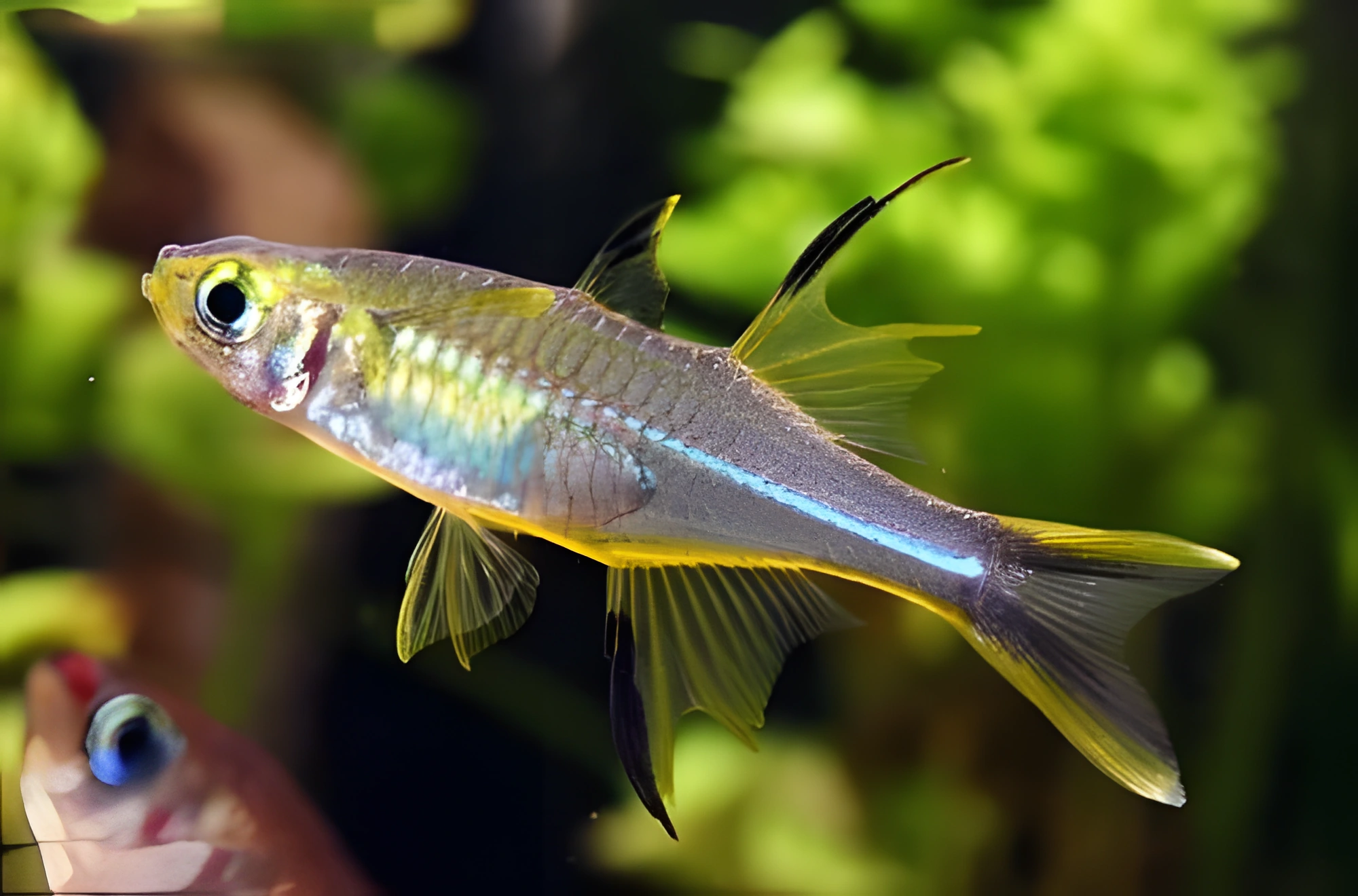 Fotografía del pez de acuario Pez arcoíris de Célebes