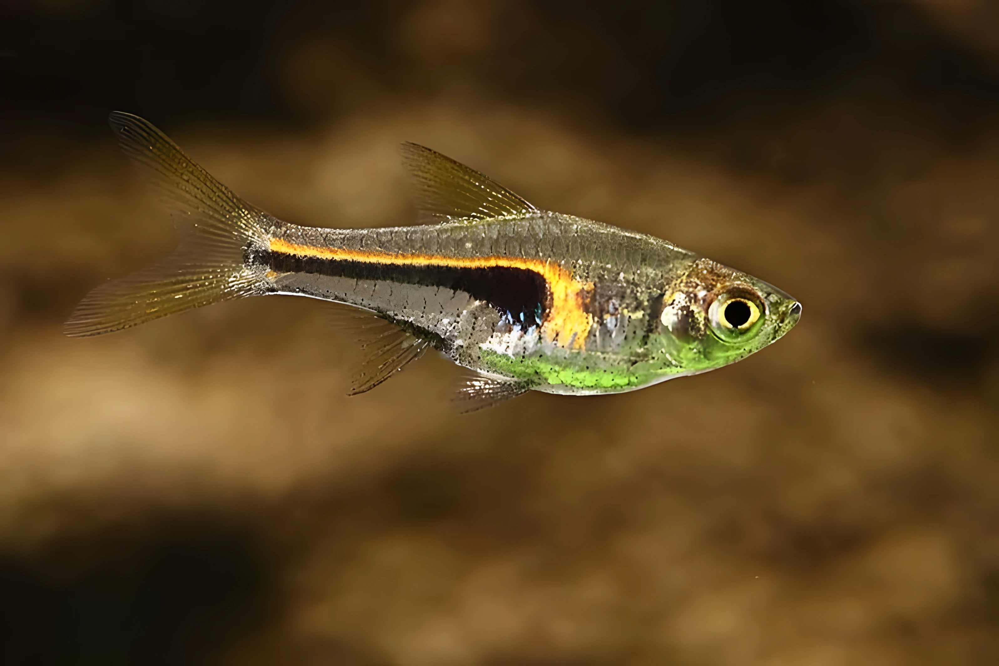 Fotografía del pez de acuario Rasbora de Hengel