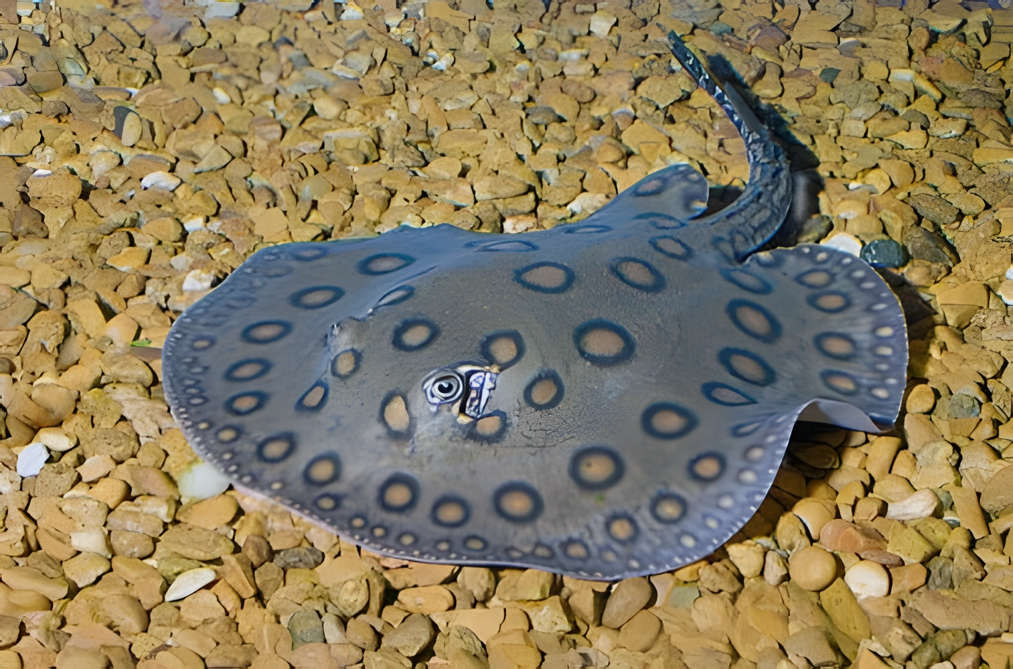 Fotografía del pez de acuario Raya de río