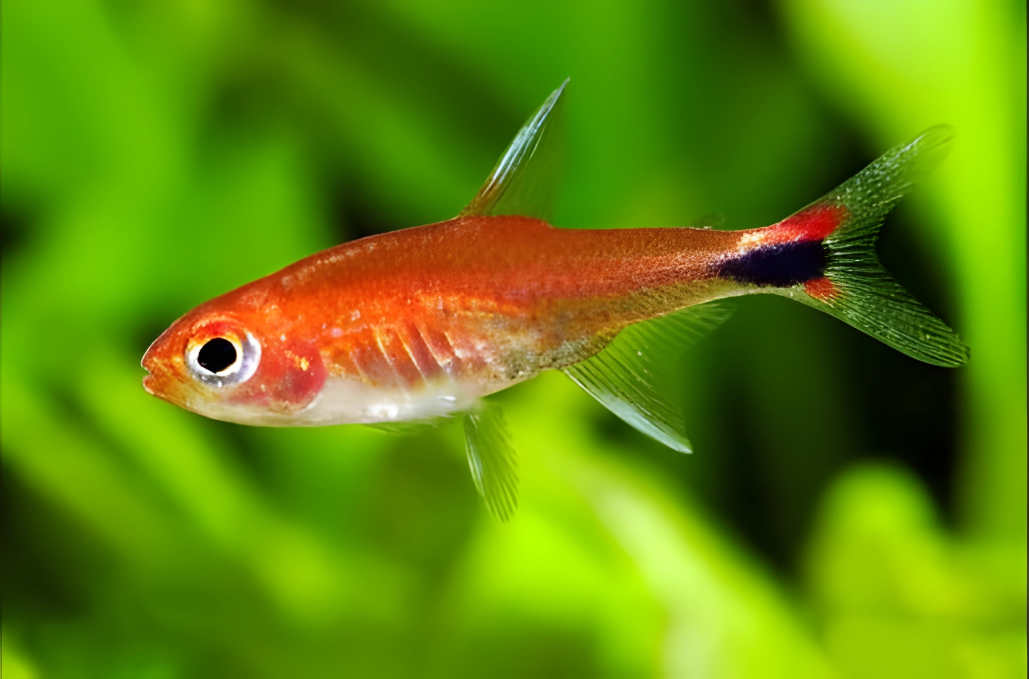 Fotografía del pez de acuario Tetra Rubí