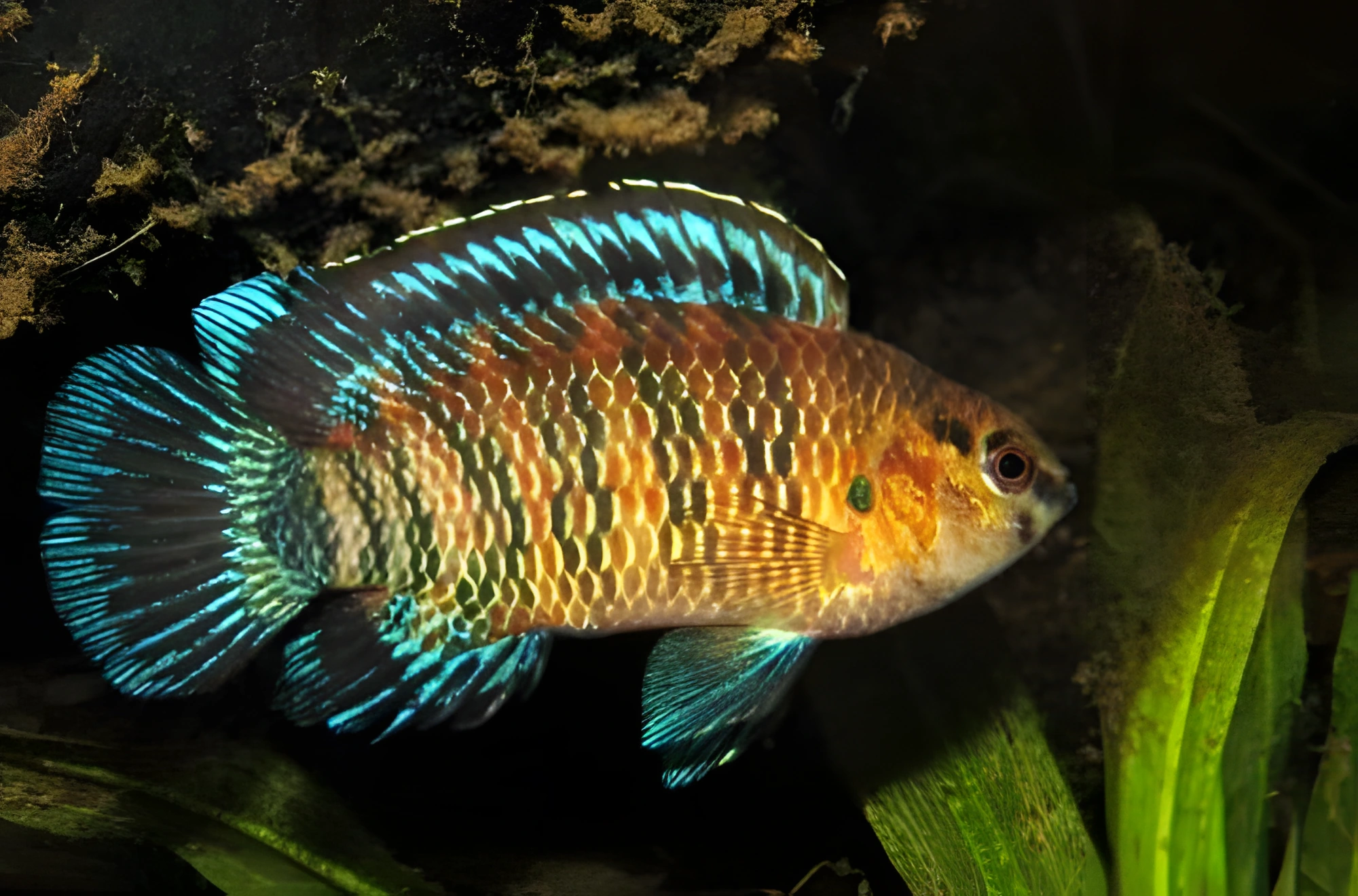 Fotografía del pez de acuario Pez camaleón