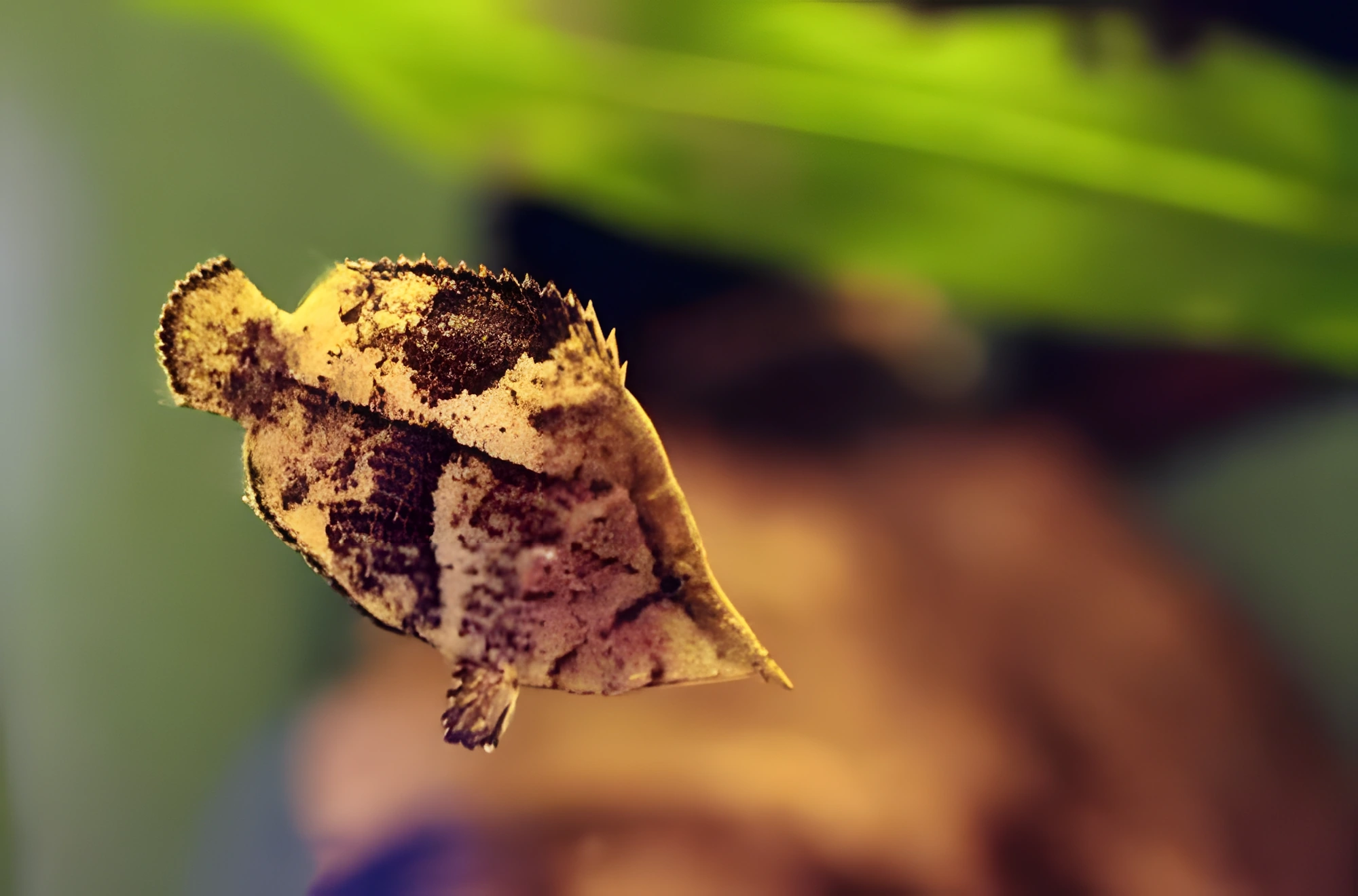 Fotografía del pez de acuario Pez hoja