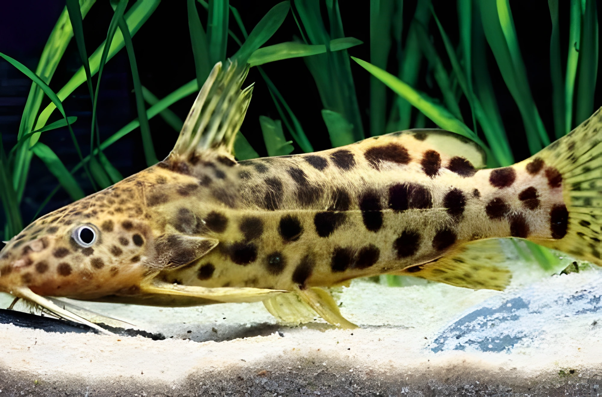 Fotografía del pez de acuario Synodontis waterloti