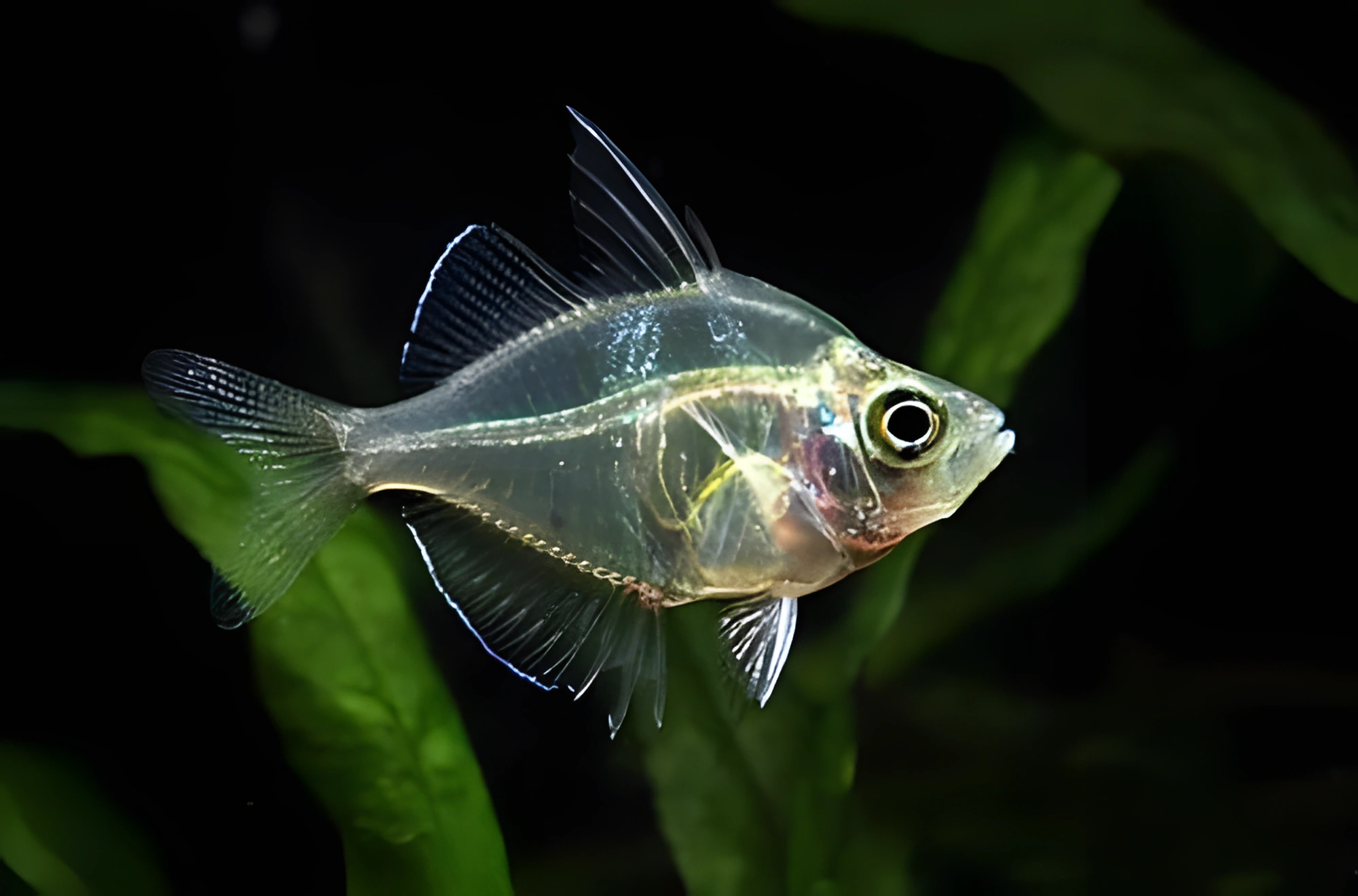Fotografía del pez de acuario Perca de cristal de Lala