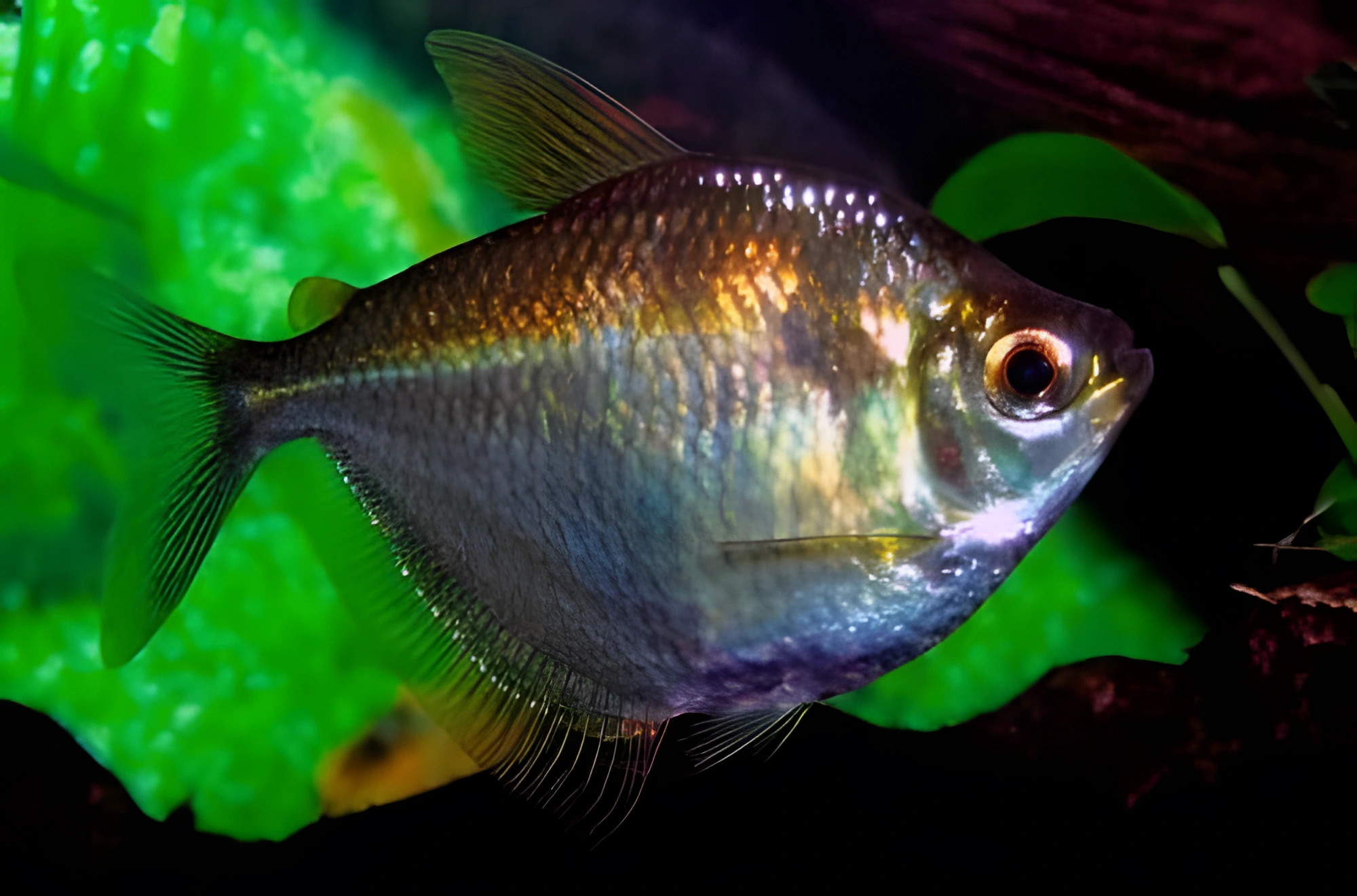 Fotografía del pez de acuario Tetra Disco