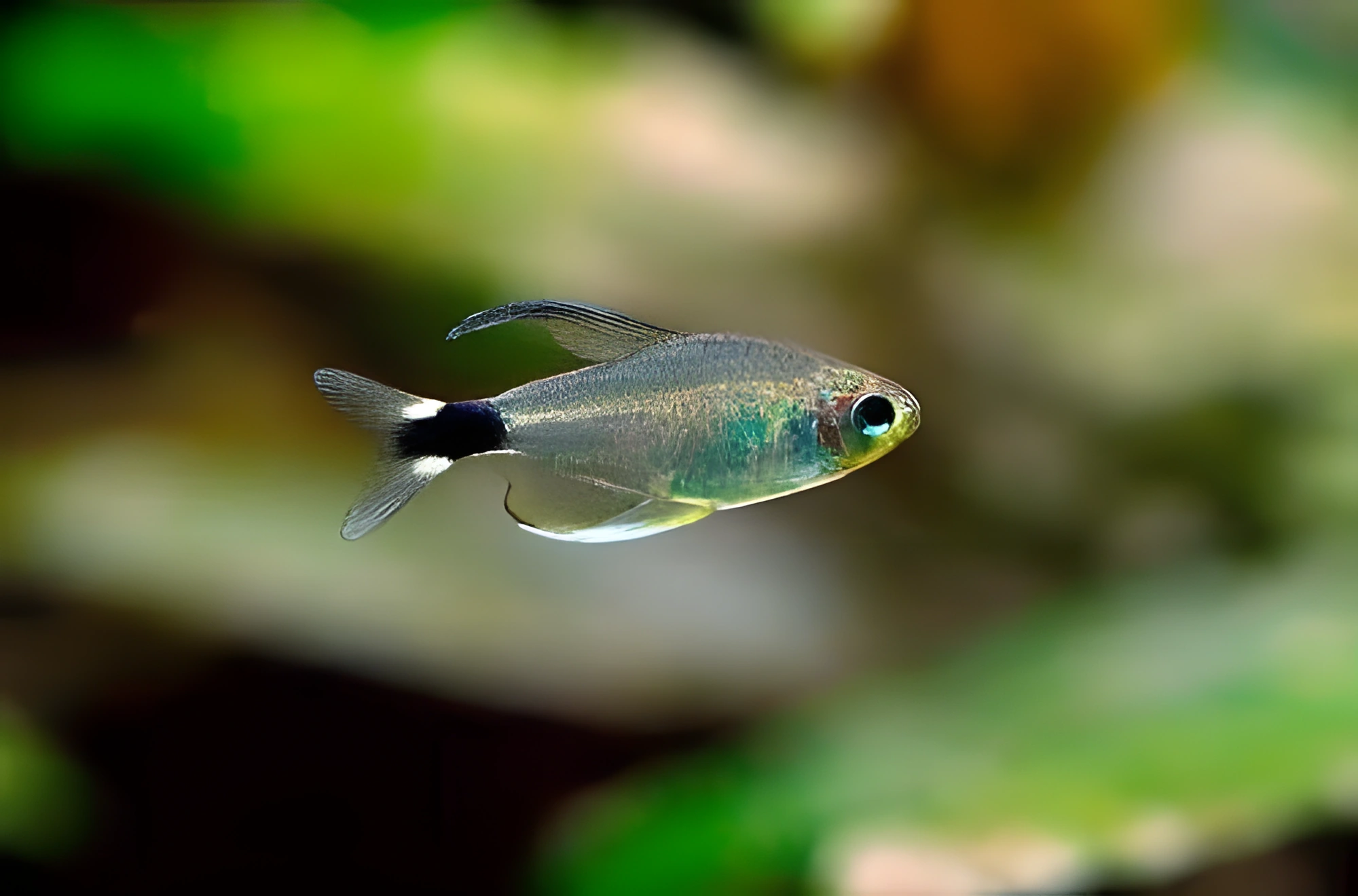 Fotografía del pez de acuario Tetra elachys