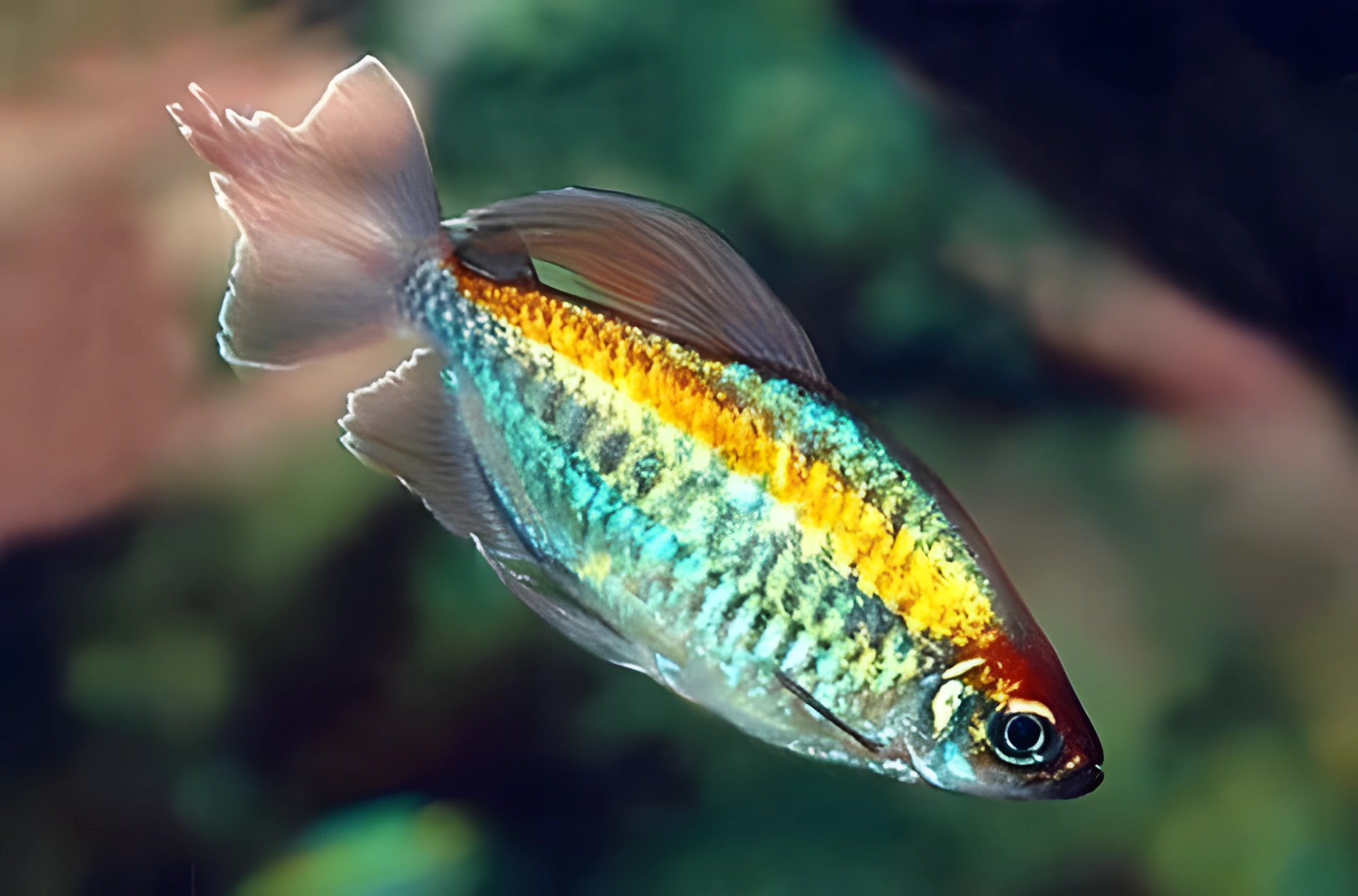 Fotografía del pez de acuario Tetra del Congo