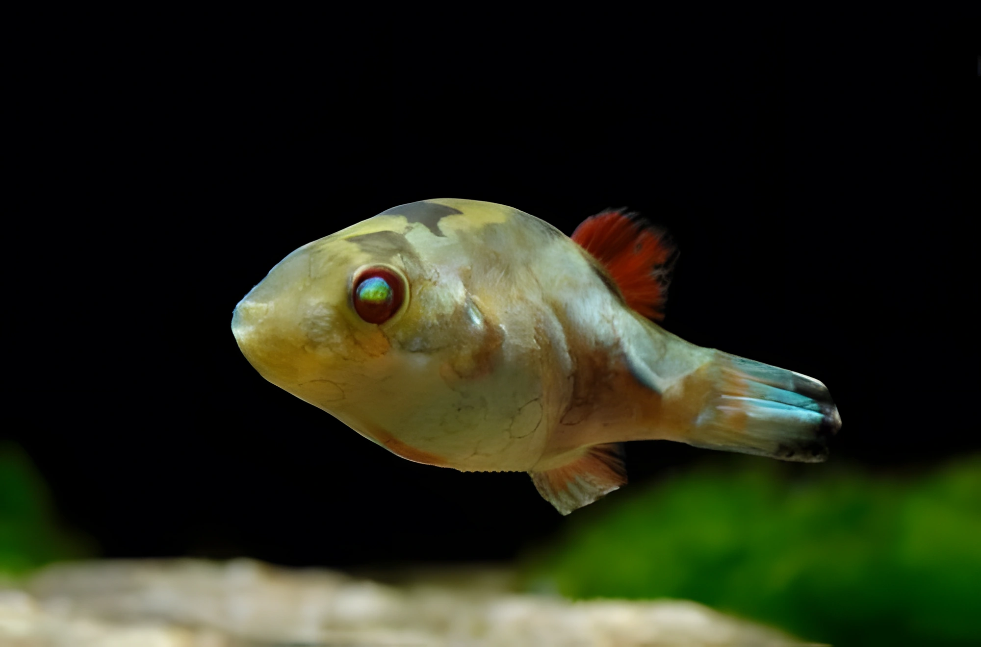 Fotografía del pez de acuario Pez globo de Lortet