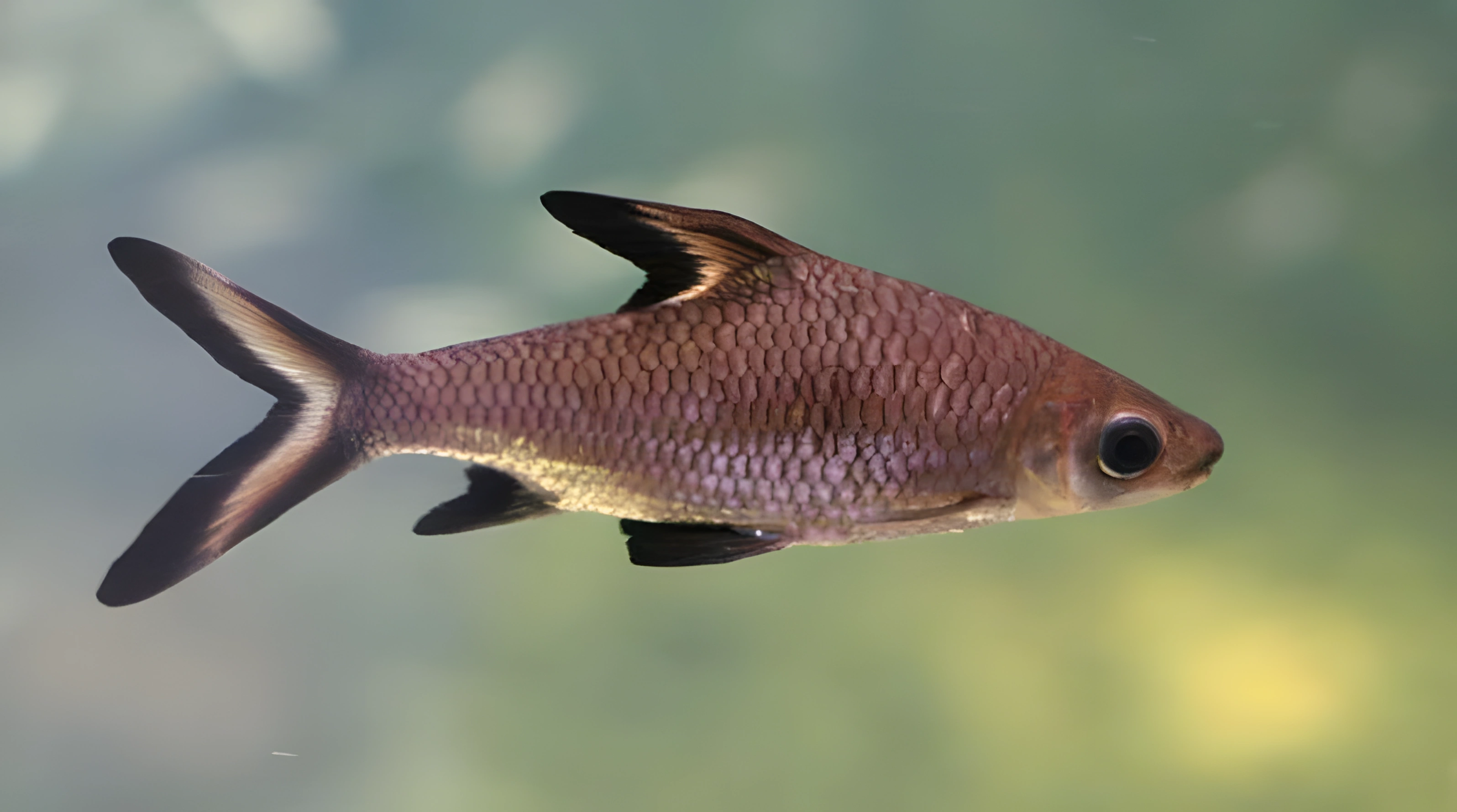 Fotografía del pez de acuario Balantiocheilos melanopterus