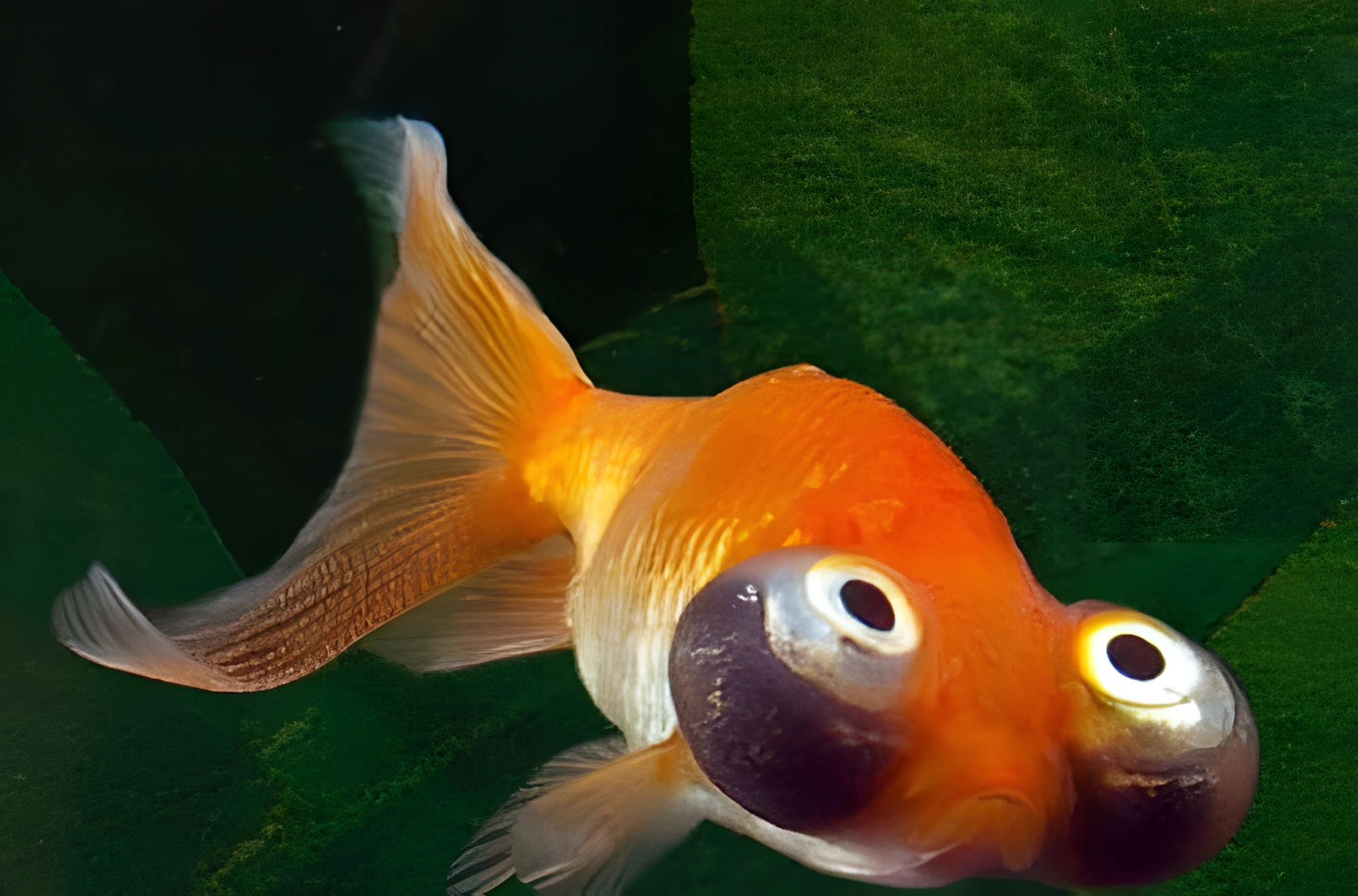 Fotografía del pez de acuario Telescopio Celestial